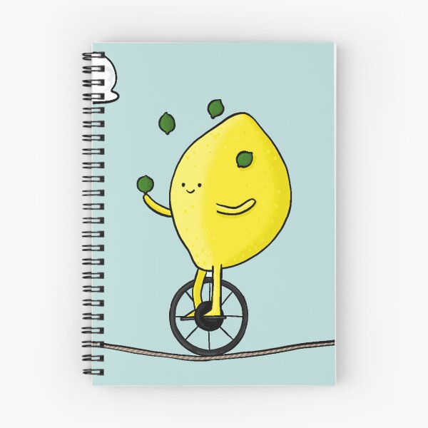 Item preview, Lemon juggling on a unicycle whilst on a tightrope. designed and sold by BluluStudio.
