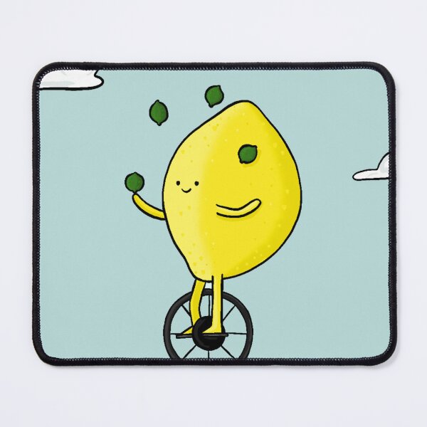 Item preview, Lemon juggling on a unicycle whilst on a tightrope. designed and sold by BluluStudio.