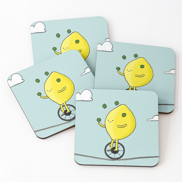 Item preview, Lemon juggling on a unicycle whilst on a tightrope. designed and sold by BluluStudio.