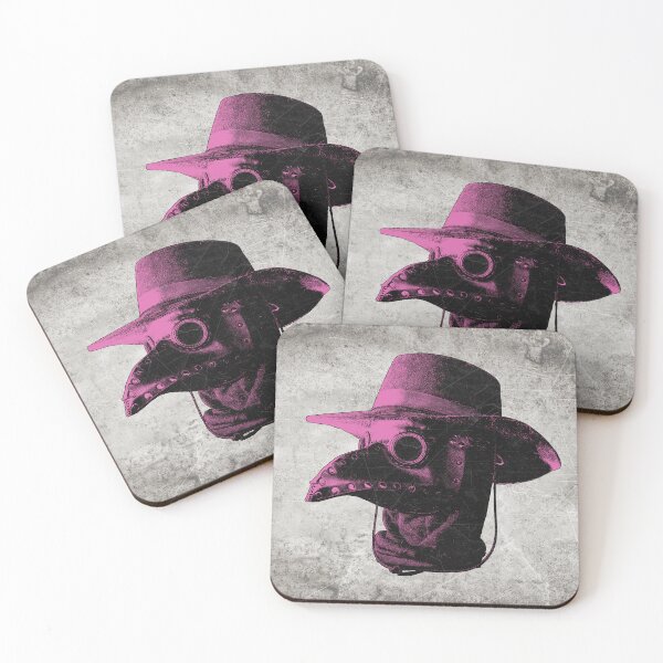 Item preview, Pink Plague Doctor's Mask 2 Dark Gothic Historical Horror Art designed and sold by Ghoul Enterprises.
