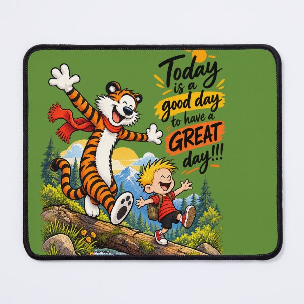 Item preview, Positive Adventure Illustration - Boy and Tiger Crossing a Log designed and sold by BLUESKY11a.