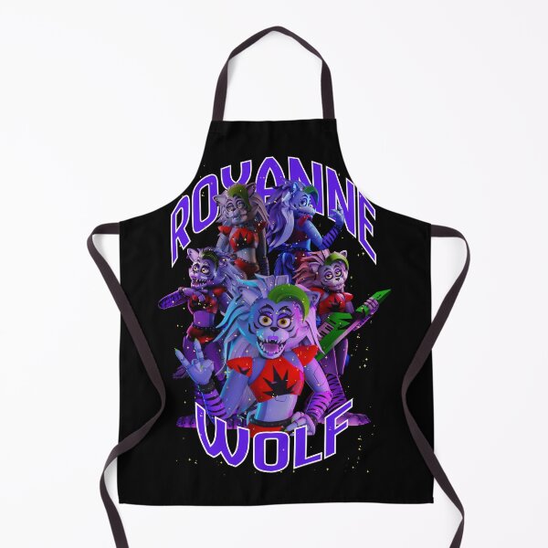 Item preview, Roxanne wolf with yellow sparkles designed and sold by Jara Palis.
