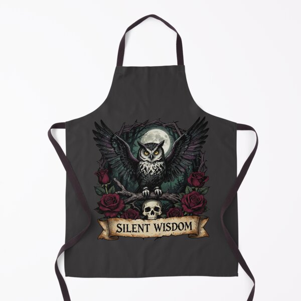 Item preview, Owl Gothic Art - Silent Wisdom - Dark Night Moon Design designed and sold by GoGreenlove.