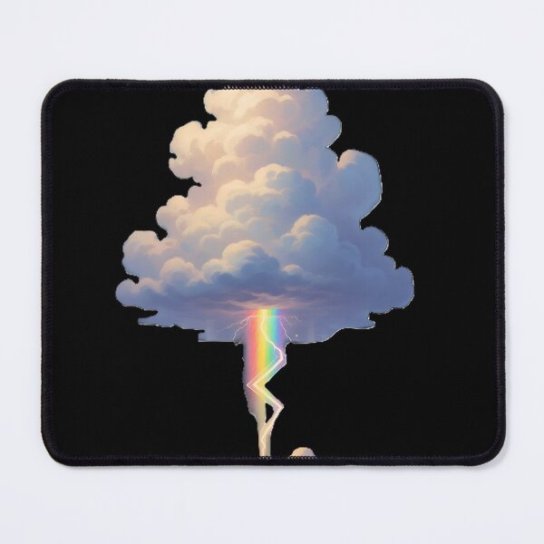 Item preview, Rainbow Atomic Cloud - Surreal Rainbow Lightning Art designed and sold by ScorPion-theory.