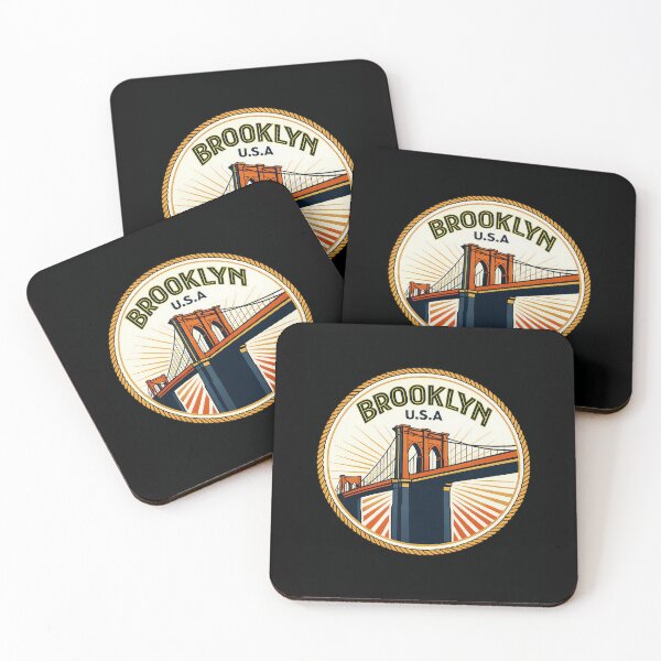 Item preview, Brooklyn Bridge Vintage Emblem | Classic NYC Travel Art designed and sold by Cree8if.