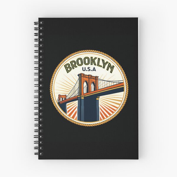 Item preview, Brooklyn Bridge Vintage Emblem | Classic NYC Travel Art designed and sold by Cree8if.