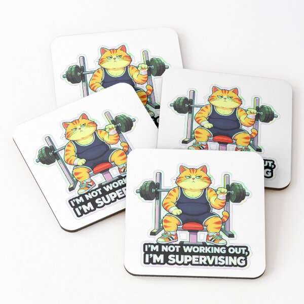 Item preview, Sarcastic Gym Cat – I’m Not Working Out, I’m Supervising designed and sold by Bonasates.