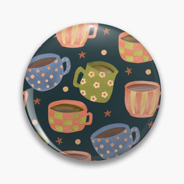Item preview, Mugs and Stars Seamless Pattern A designed and sold by The Colorful Corner.