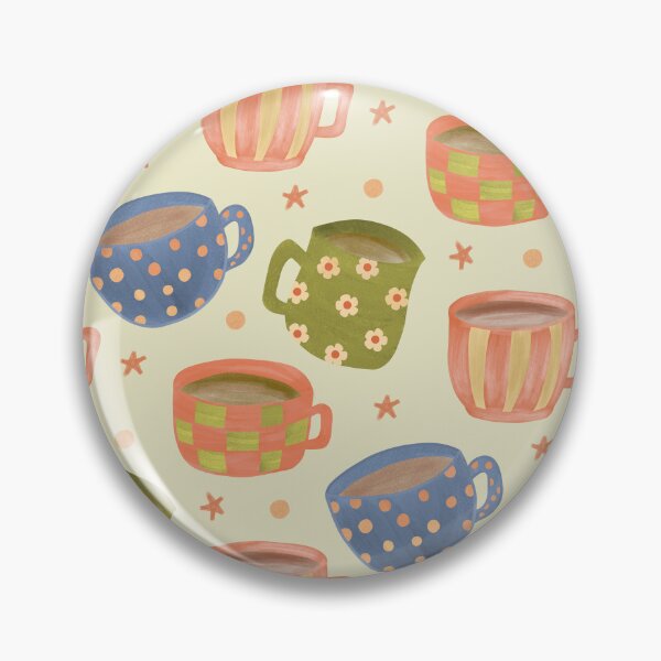Item preview, Mugs and Stars Seamless Pattern C designed and sold by The Colorful Corner.