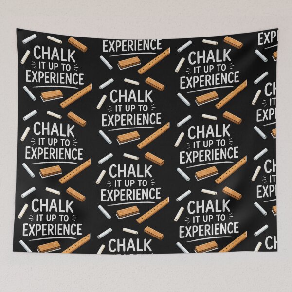 Item preview, Chalk It Up to Experience — Funny Chalkboard Teacher Design designed and sold by Tipsy24.
