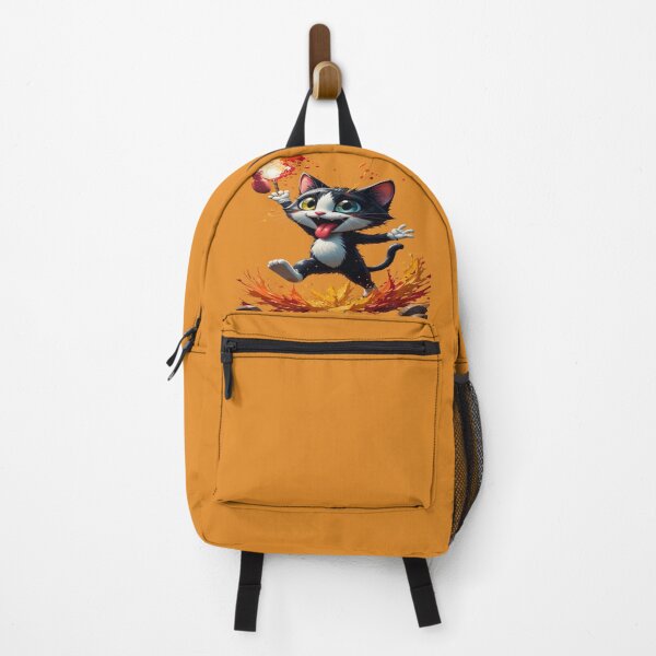 Item preview, The Colorful Chaos King, Mischievous Street Art Cat - Animated Illustration with Paint Spray and Colorful Splashes designed and sold by RAYBIL.