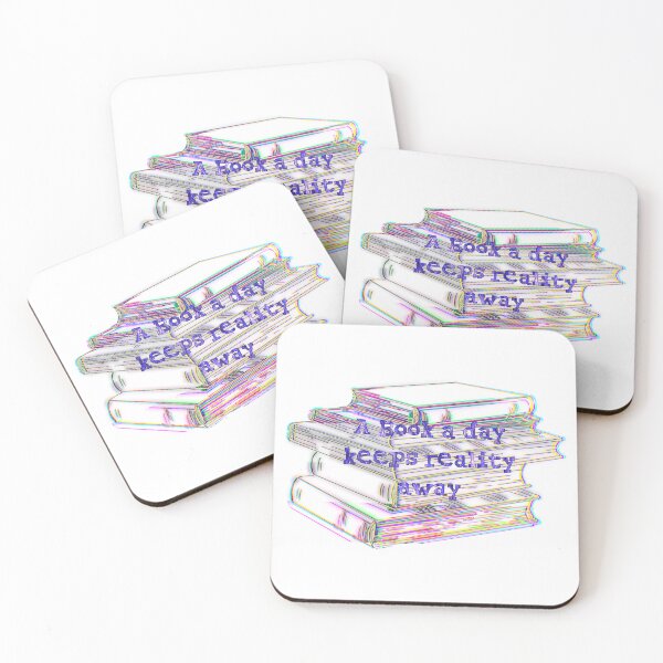 Item preview, A Book a Day Keeps Reality Away – Colorful Book Lover Design designed and sold by aadventures.