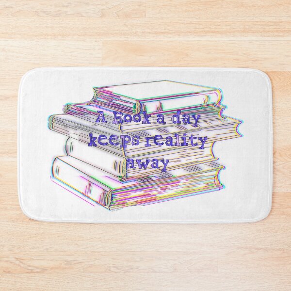 Item preview, A Book a Day Keeps Reality Away – Colorful Book Lover Design designed and sold by aadventures.