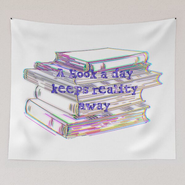 Item preview, A Book a Day Keeps Reality Away – Colorful Book Lover Design designed and sold by aadventures.