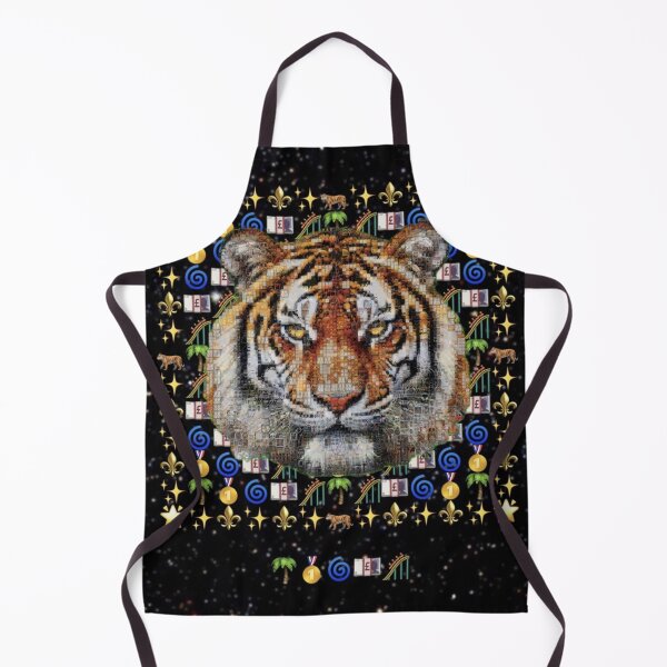 Item preview, Tiger Face Emoji Mosaic – Colorful Maximalist Wildlife Portrait designed and sold by Emoji Emblems.
