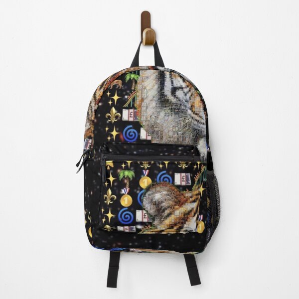 Item preview, Tiger Face Emoji Mosaic – Colorful Maximalist Wildlife Portrait designed and sold by Emoji Emblems.
