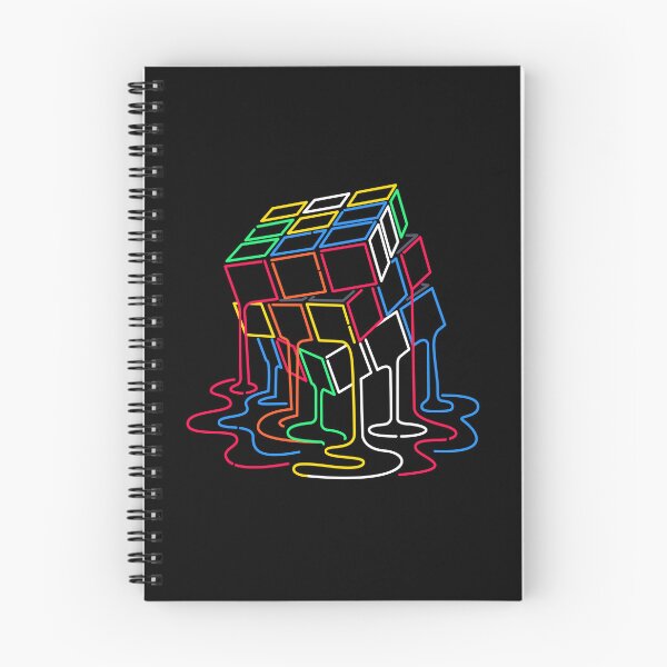 Item preview, Melting Rubiks Cube 1980s Neon Sign designed and sold by therocketman.