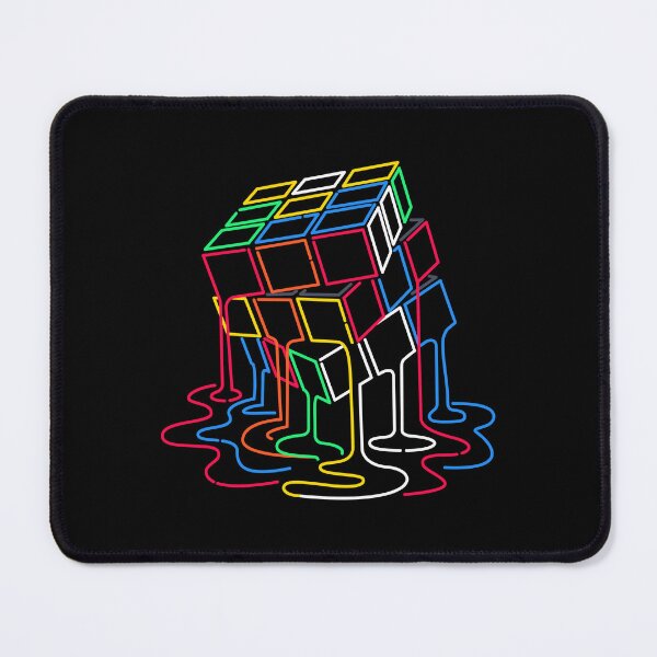 Item preview, Melting Rubiks Cube 1980s Neon Sign designed and sold by therocketman.