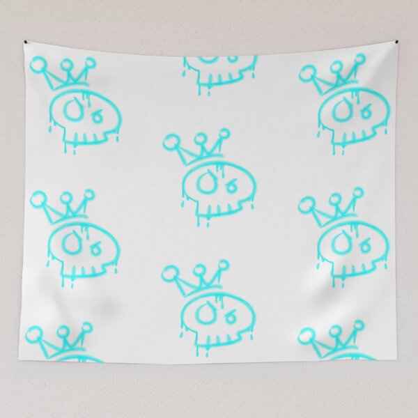 Item preview, Y2k graffiti skull with crown  designed and sold by YaroshMaria.