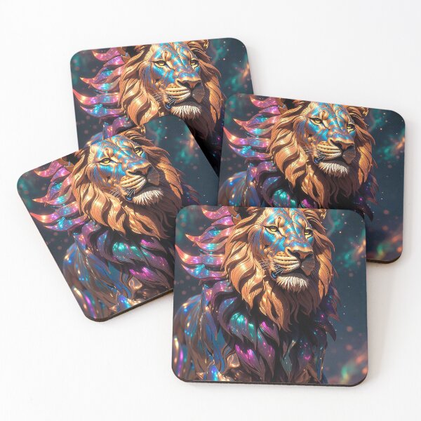 Item preview, Iridescent Rainbow Lion – Magical Holographic King of Beasts designed and sold by MFMart.