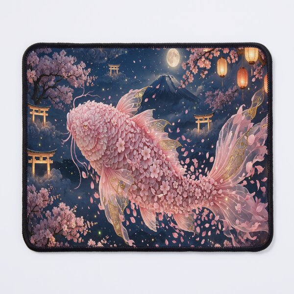 Item preview, Nocturnal Sakura Koi - Moonlight Lantern Festival Fish designed and sold by PrettyCrypt.