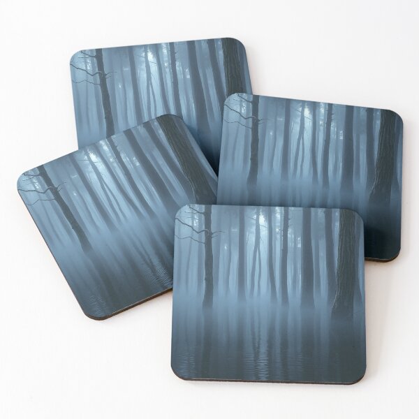 Item preview, Misty Blue Forest Water Reflection designed and sold by IntelliMindDesigns.