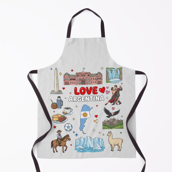 Item preview, Love Argentina Aesthetic Dark Culture Doodles & Iconic Landmarks designed and sold by mashmosh.