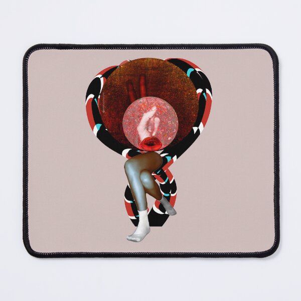 Item preview, Surrealist Lips and Legs Collage - Vintage Circular Conceptual Art designed and sold by MAMA.art.Rio <Marsailhe_Milward>.