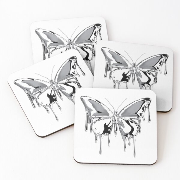 Item preview, Cyber Y2K Chrome Heart - Liquid Metal  designed and sold by StyleOnDemandWaren.