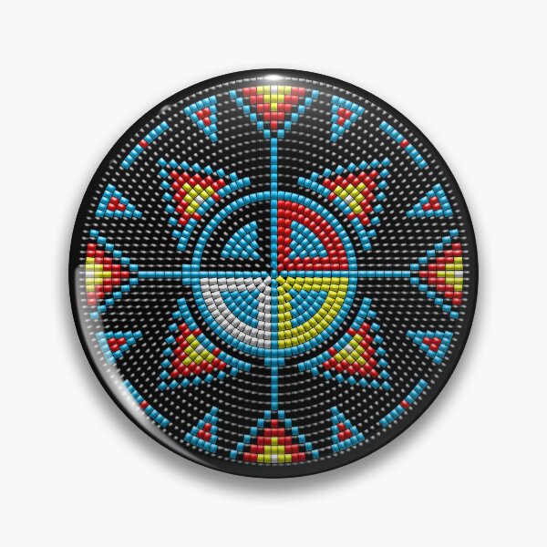 Item preview, NATIVE BEADED MEDALLION (B) 2 designed and sold by Garden Of Nightmares.