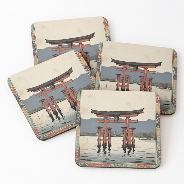 Item preview, Miyajima Torii Gate – Japan Woodblock Print designed and sold by JAPANCE STUDIO.