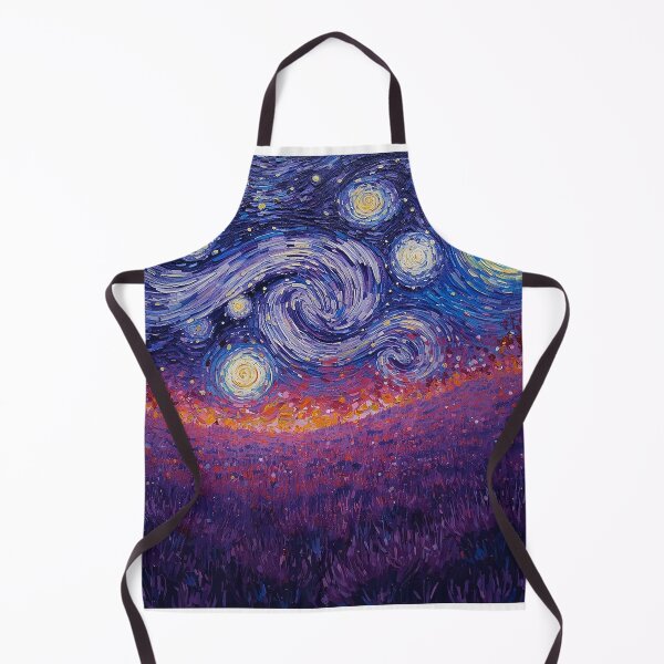 Item preview, Purple Starry Night Swirl Galaxy Oil Painting designed and sold by Zouak.
