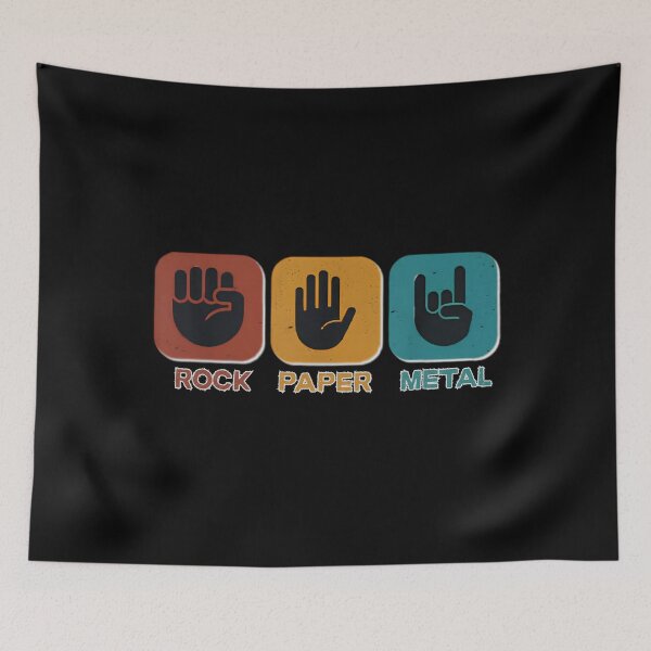 Item preview, ROCK PAPER METAL designed and sold by calypso-designs.