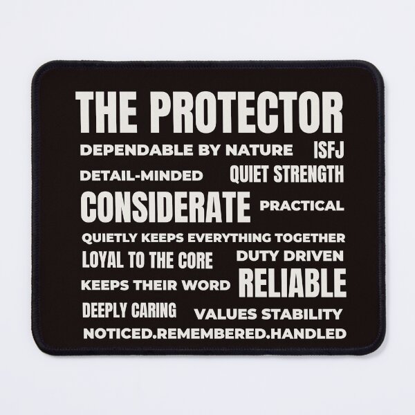 Item preview, ISFJ — THE PROTECTOR TRAIT COLLAGE DESIGN | MBTI COLLAGE SERIES — ISFJ PERSONALITY EDITION designed and sold by WitLounge.