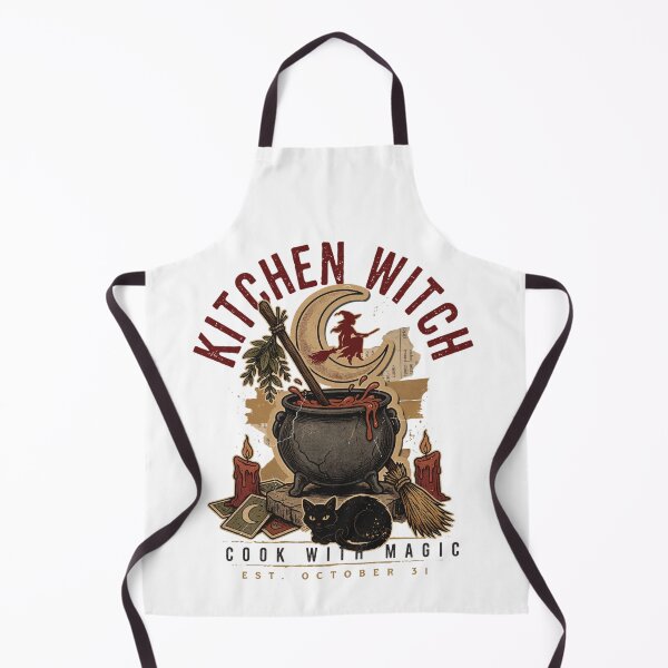 Item preview, Kitchen Witch Cook With Magic Halloween Design Graphic Tee v1 designed and sold by DarylWelsh2024.
