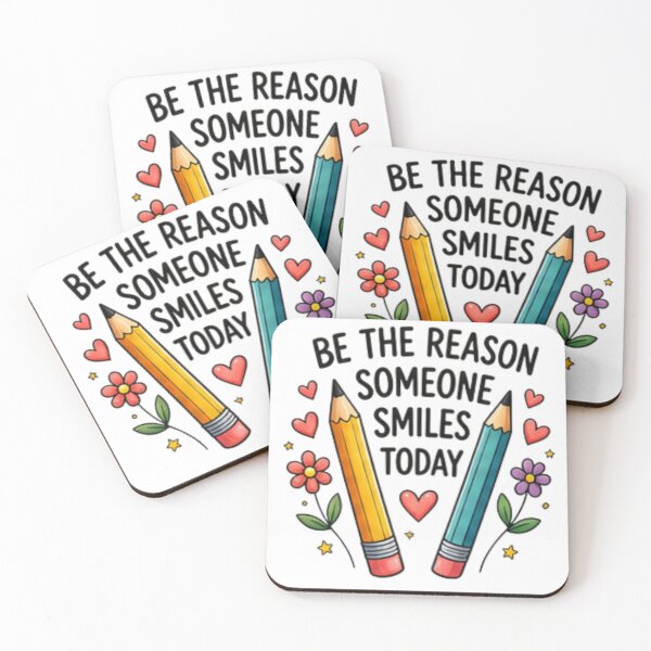 Item preview, Be the Reason Someone Smiles Today — Inspirational Teacher Design designed and sold by Tipsy24.