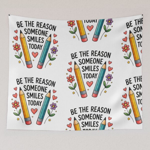Item preview, Be the Reason Someone Smiles Today — Inspirational Teacher Design designed and sold by Tipsy24.