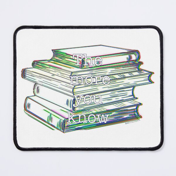 Item preview, The More You Know – Glitch Art Book Stack designed and sold by aadventures.