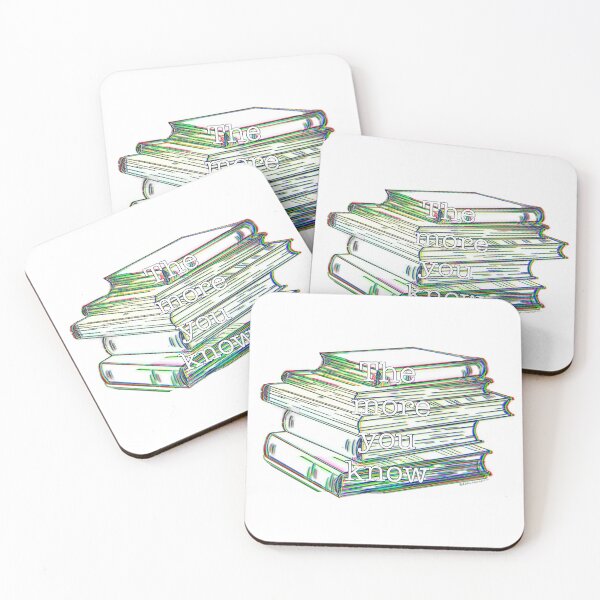 Item preview, The More You Know – Glitch Art Book Stack designed and sold by aadventures.