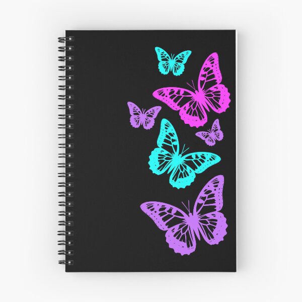 Item preview, Colorful Fantasy Elegant Butterflies on Black Shapes Mania designed and sold by Shapes-Mania.