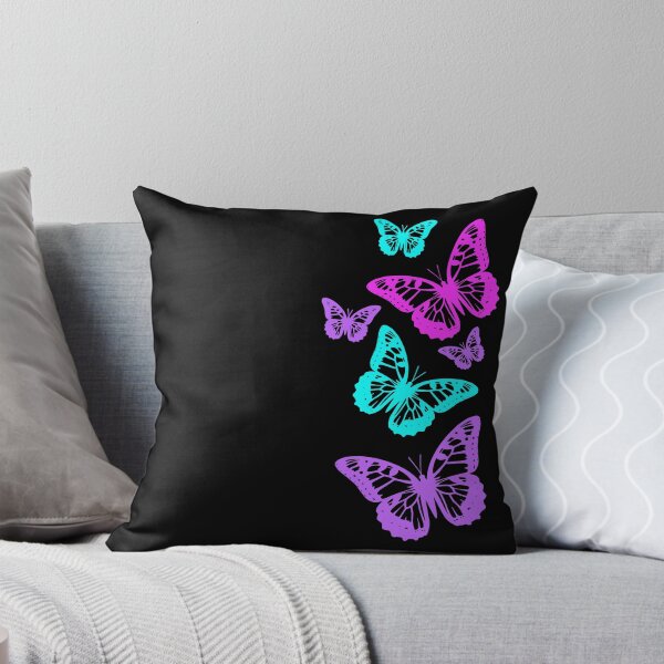 Item preview, Colorful Fantasy Elegant Butterflies on Black Shapes Mania designed and sold by Shapes-Mania.