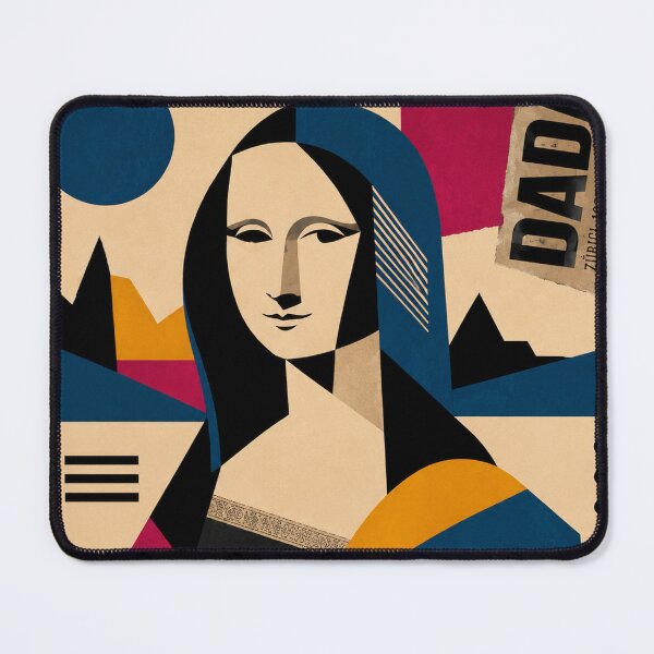Item preview, Mona Lisa Dada — Geometric Avant-Garde Collage designed and sold by MarksBook.
