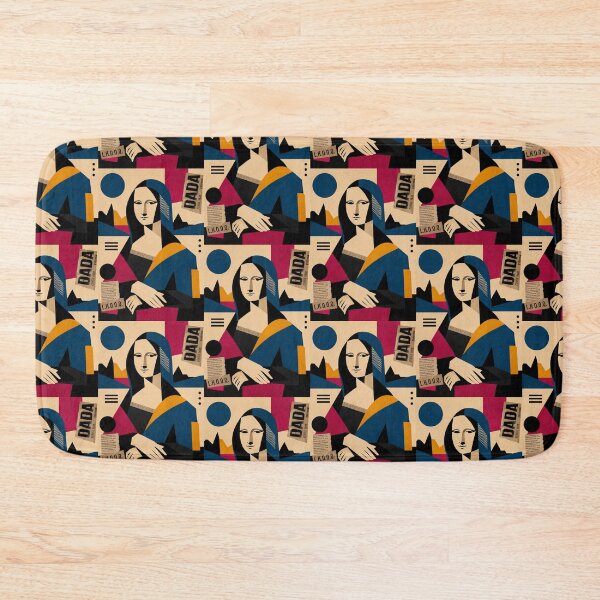 Item preview, Mona Lisa Dada — Geometric Avant-Garde Collage designed and sold by MarksBook.
