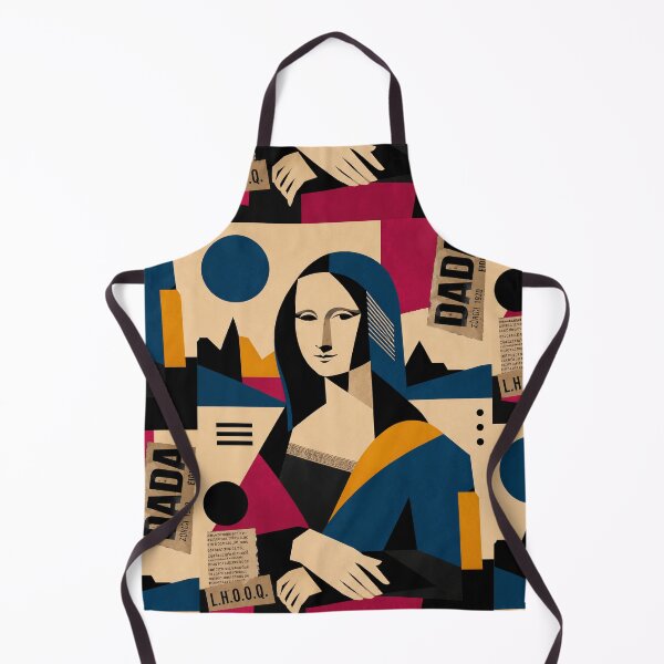 Item preview, Mona Lisa Dada — Geometric Avant-Garde Collage designed and sold by MarksBook.