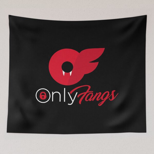 Item preview, Only Fangs - red and white text designed and sold by calypso-designs.