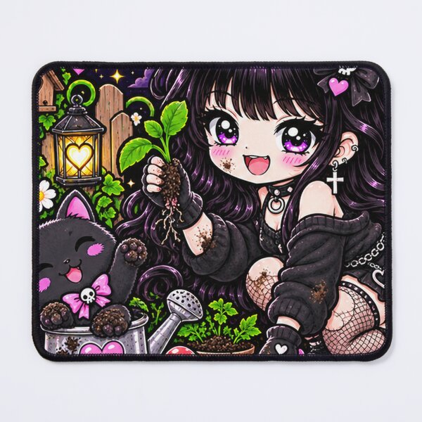Item preview, Garden Gremlin Goth Girl Sticker designed and sold by AnnekeJordaan.