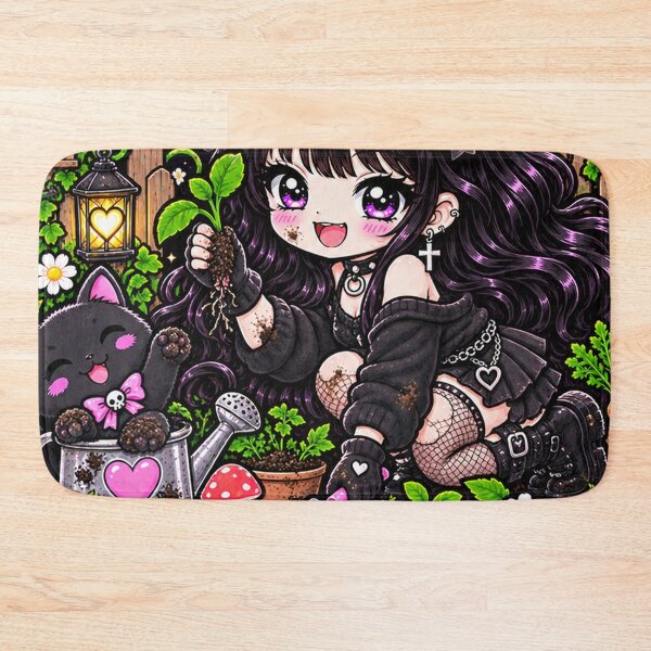 Item preview, Garden Gremlin Goth Girl Sticker designed and sold by AnnekeJordaan.