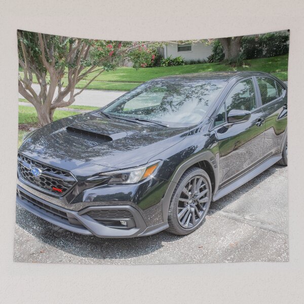 Item preview, 2026 WRX Crystal Black Silica Technical Blueprint Car Poster designed and sold by RichFrancoCars.