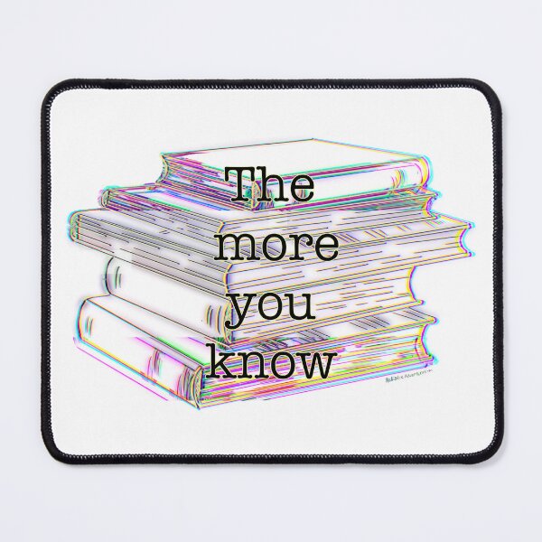 Item preview, The More You Know – Colorful Glitch Art Book Stack designed and sold by aadventures.