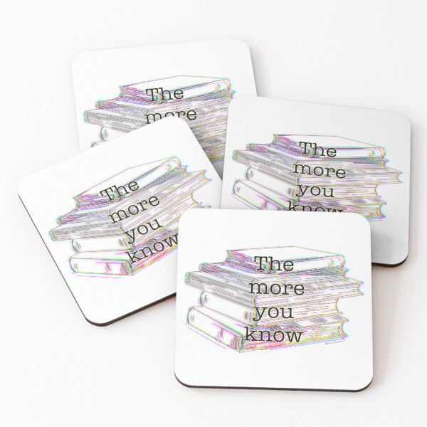 Item preview, The More You Know – Colorful Glitch Art Book Stack designed and sold by aadventures.